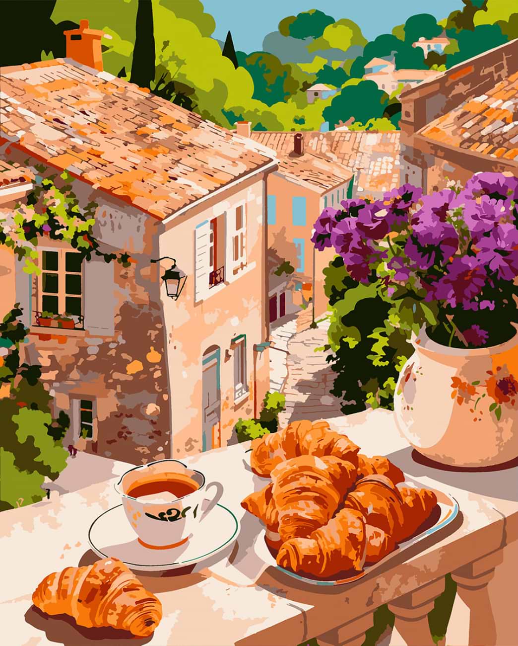 Картина за номерами Santi Французький сніданок 40х50 см (955778)