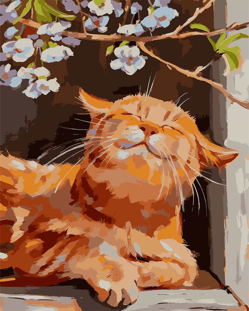 Картина за номерами Santi Весняний кіт 40х50 см (955781)