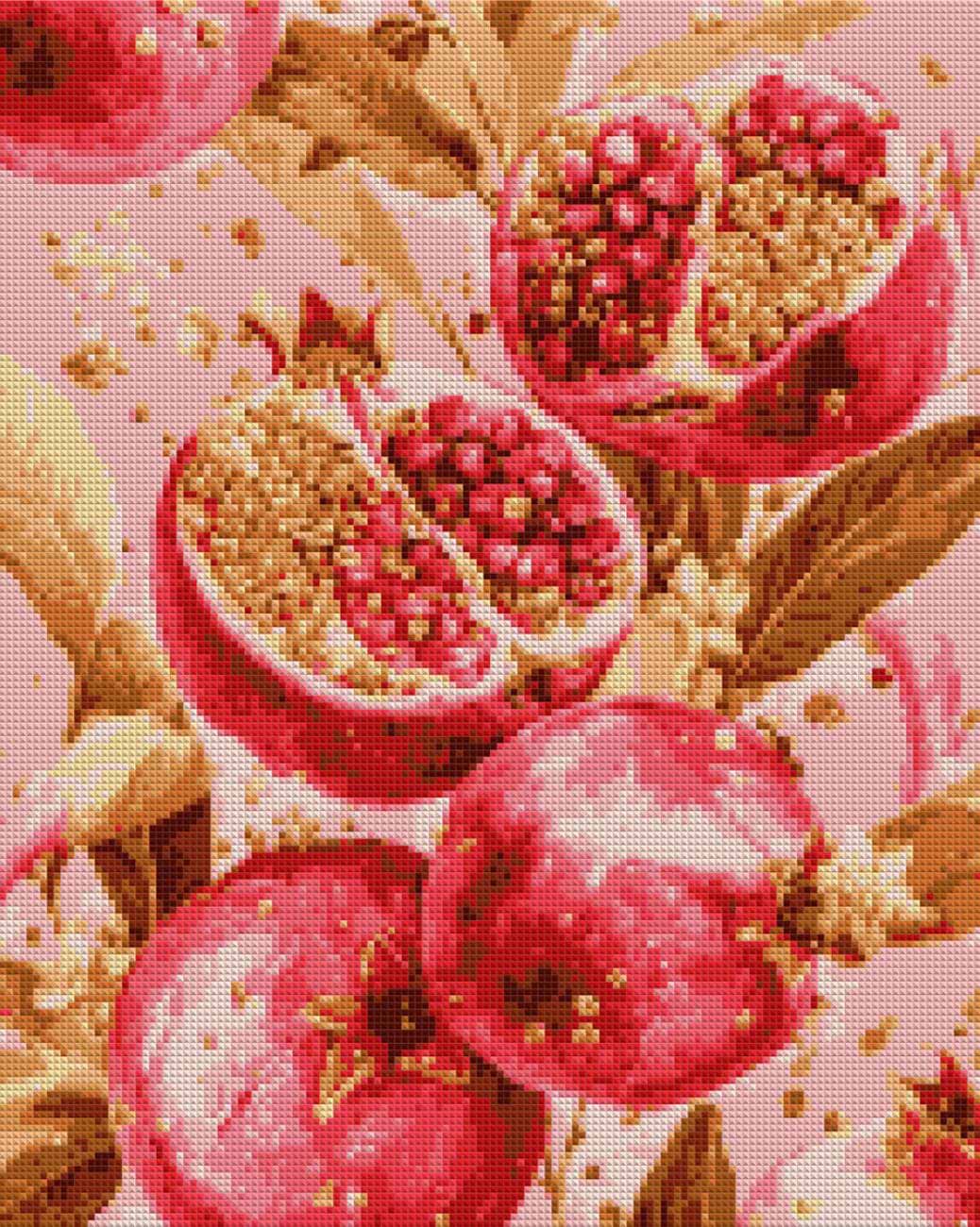 Алмазная живопись Santi Золотой гранат 40х50 см на подрамнике (956059)