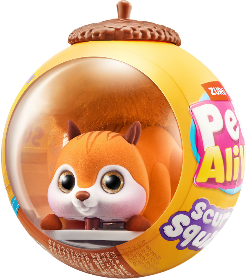 Интерактивная игрушка Pets & Robo Alive S1 – БЕЛОЧКА оранжевый (9565A)