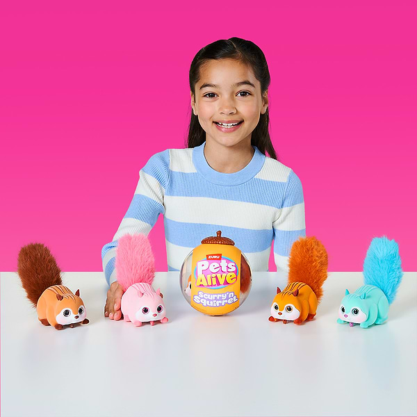 Фото - Інтерактивна іграшка Pets & Robo Alive S1 – БІЛОЧКА помаранчевий (9565A)