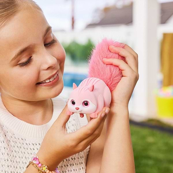 Фото - Интерактивная игрушка Pets & Robo Alive S1 – БЕЛОЧКА розовый (9565B)