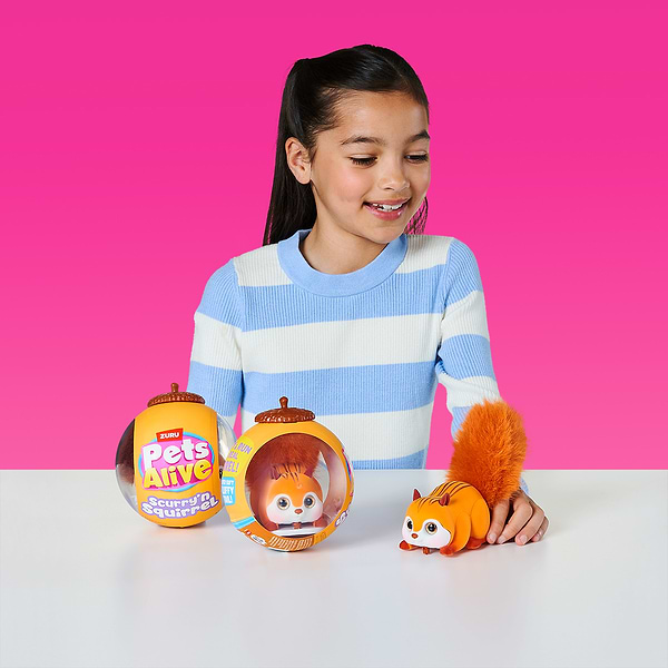 Фото - Інтерактивна іграшка Pets & Robo Alive S1 – БІЛОЧКА коричневий (9565E)