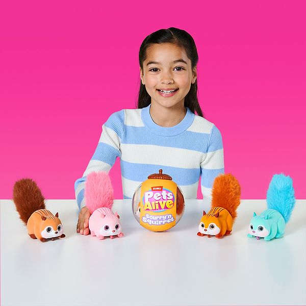 Фото - Інтерактивна іграшка Pets & Robo Alive S1 – БІЛОЧКА коричневий (9565E)