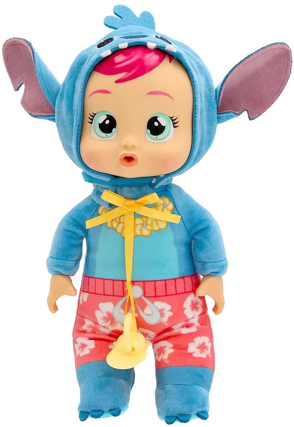 Фото - Интерактивный пупс Cry Babies CB. Нежные объятия. DISNEY Плакса Стич Гавайи 25 см (925564)
