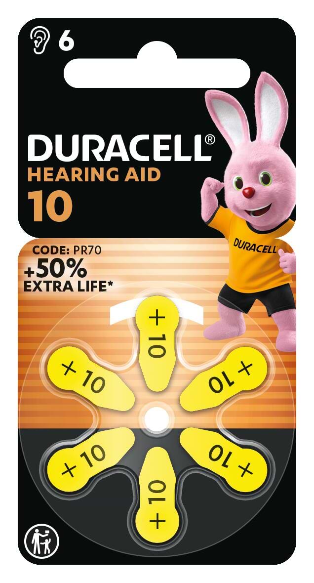 Батарейка Duracell HA 10 уп. 6 шт.