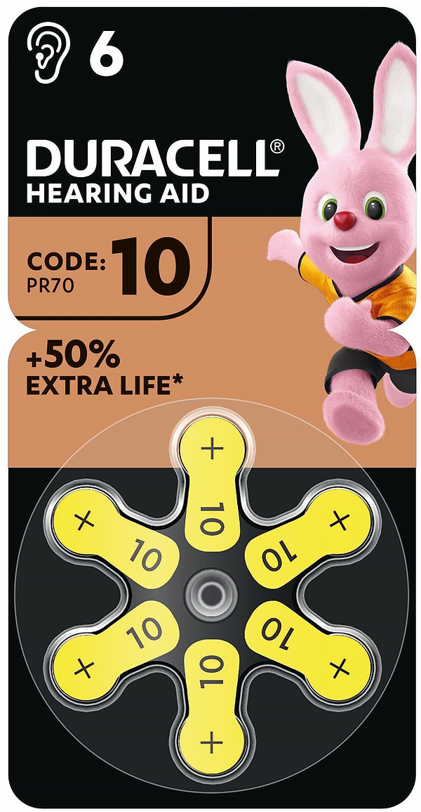 Фото - Батарейка Duracell HA 10 уп. 6 шт.