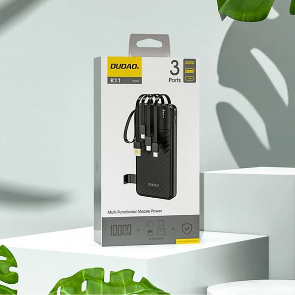 Фото - Батарея мобільна Dudao 10000mAh K11 10W Black (6977196681853)