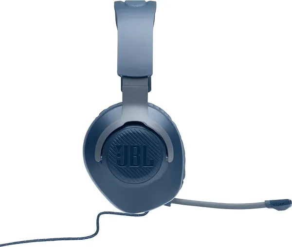 Фото - Гарнітура дротова ігрова JBL Quantum 100 Blue (JBLQUANTUM100BLU)