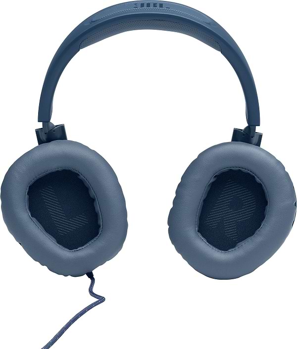 Фото - Гарнітура дротова ігрова JBL Quantum 100 Blue (JBLQUANTUM100BLU)