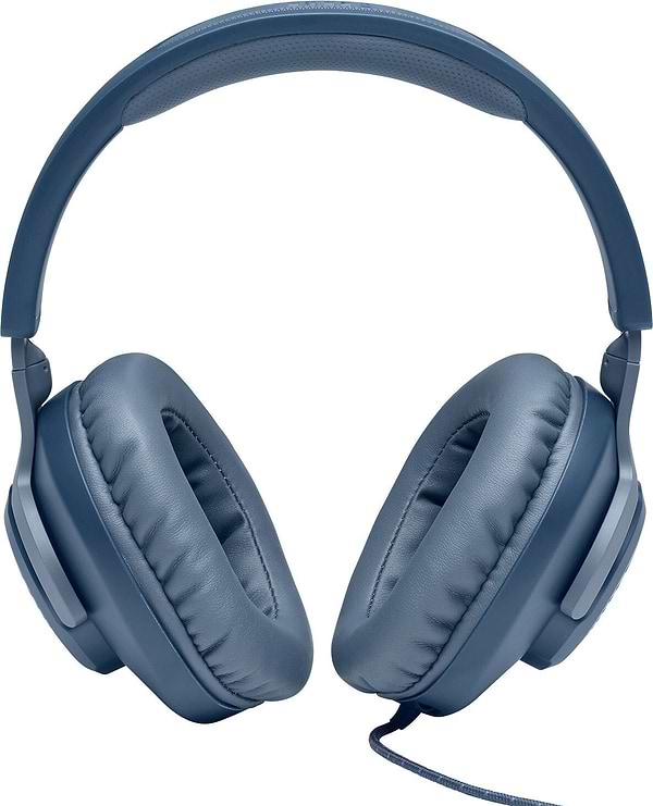 Фото - Гарнітура дротова ігрова JBL Quantum 100 Blue (JBLQUANTUM100BLU)