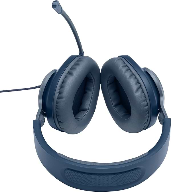 Фото - Гарнітура дротова ігрова JBL Quantum 100 Blue (JBLQUANTUM100BLU)