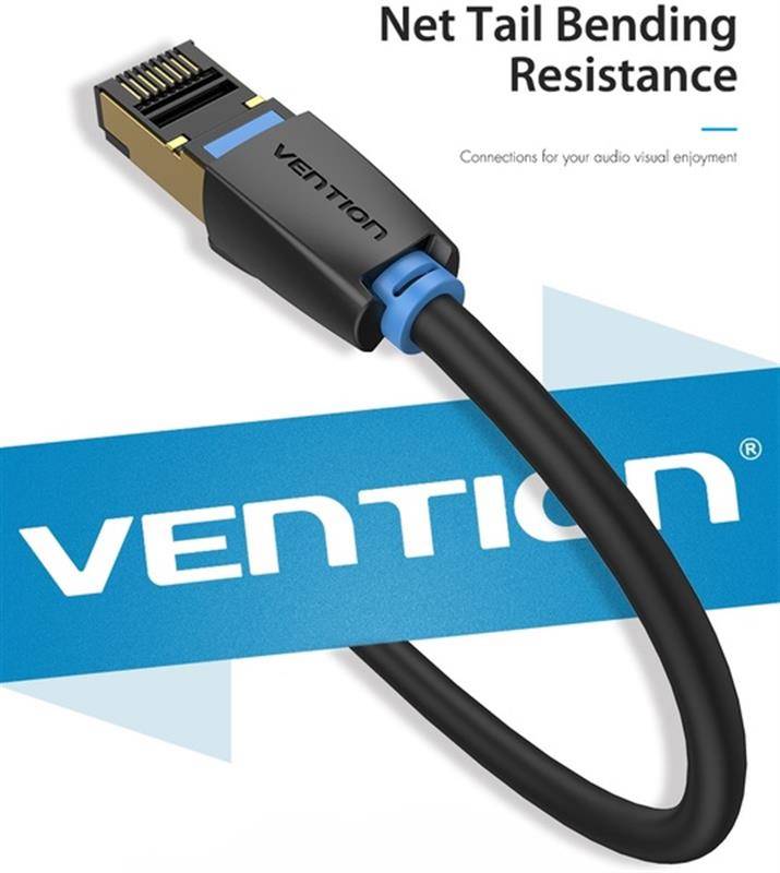 Фото - Кабель патч-корд Vention CAT 8 SFTP Ethernet, 2 m Black (IKABH)