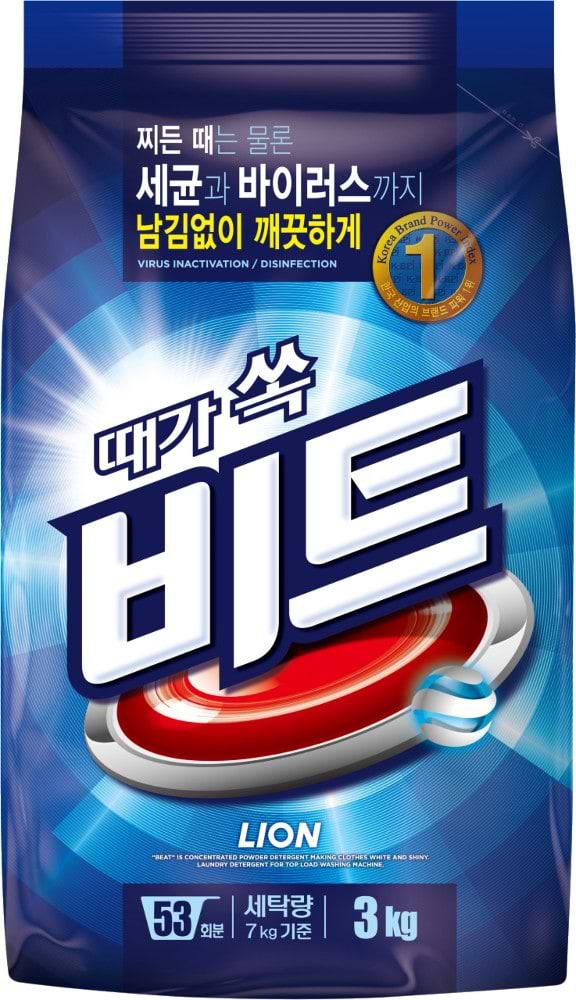Пральний порошок Lion Beat 3 кг (8801007653136)