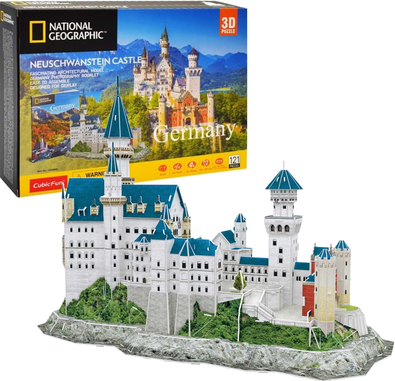 3D пазли Cubic Fun National Geographic "Замок Нойшванштайн" (DS0990h) - Фото 1