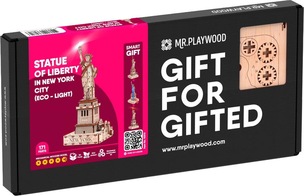 3D пазлы Mr.Playwood Статуя Свободы (Эко – лайт) (10212)