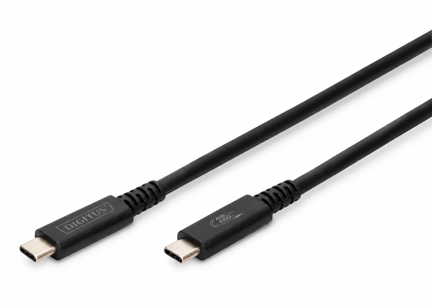 Кабель Digitus USB-C > USB-C Type-C 1 м Black (AK-300343-008-S)