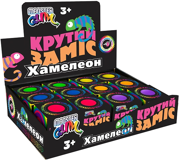 Фото - Стретч-антистрес Monster Gum Крутий заміс Хамелеон 7 см (T21484)