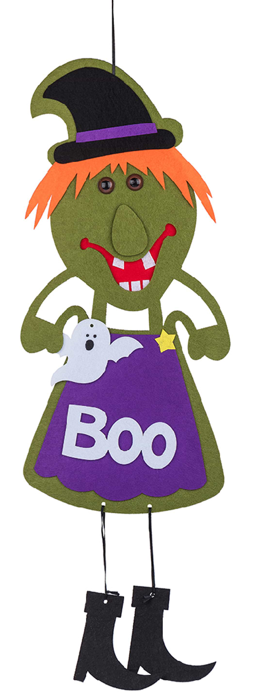 Декор Halloween YES! Fun "Відьмочка", 62 см, фетр (973702) - Фото 1