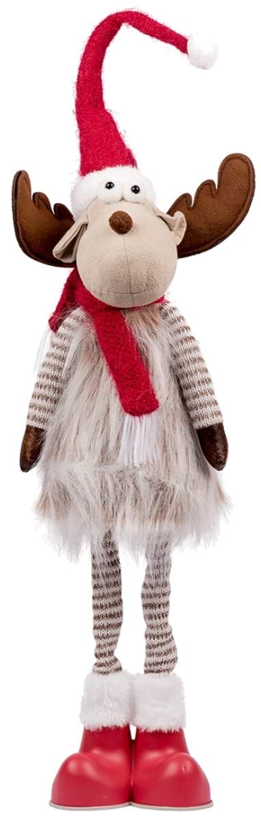 Декор New Year Novogod'ko Олень в красном 80 см (974003)