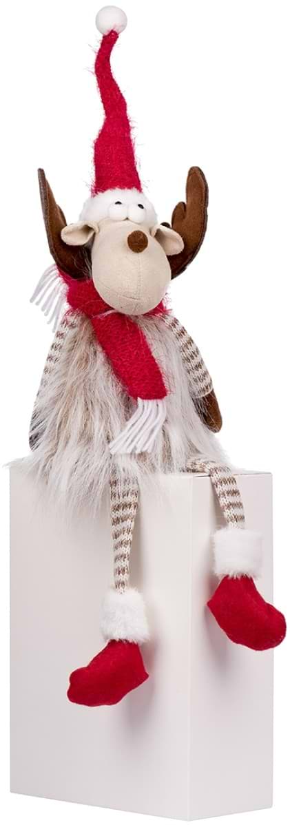 Декор New Year Novogod'ko Олень в красном 61 см (974006)