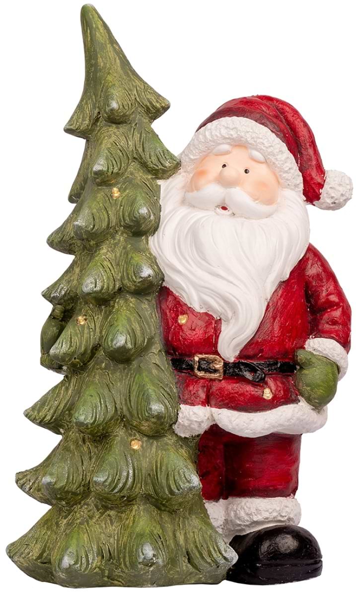 Декор подвеска New Year Novogod'ko Дед Мороз возле елки 45 см LED (974205)