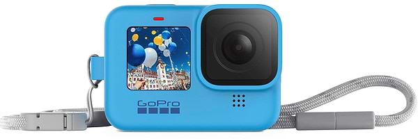Фото - Чохол для екшн-камери GoPro Sleeve&Lanyard Blue for HERO9 Black (ADSST-003)