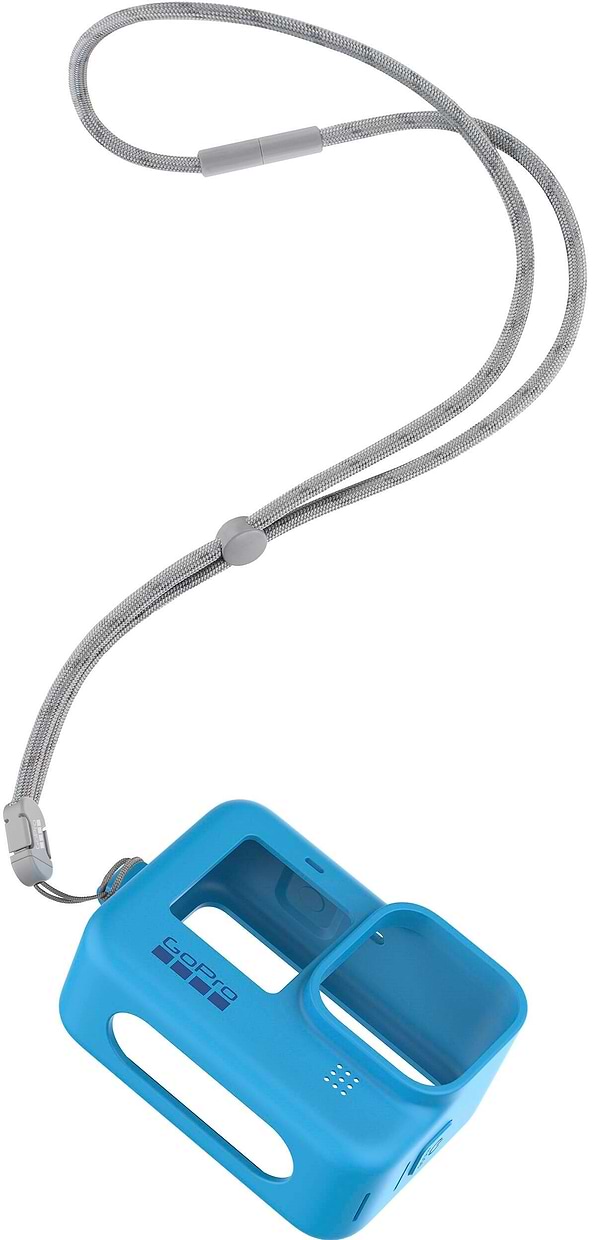 Фото - Чохол для екшн-камери GoPro Sleeve&Lanyard Blue for HERO9 Black (ADSST-003)