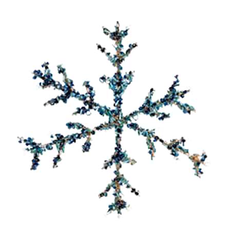 Декор New Year YES! Fun Сніжинка, блакитна 20 см (974736)