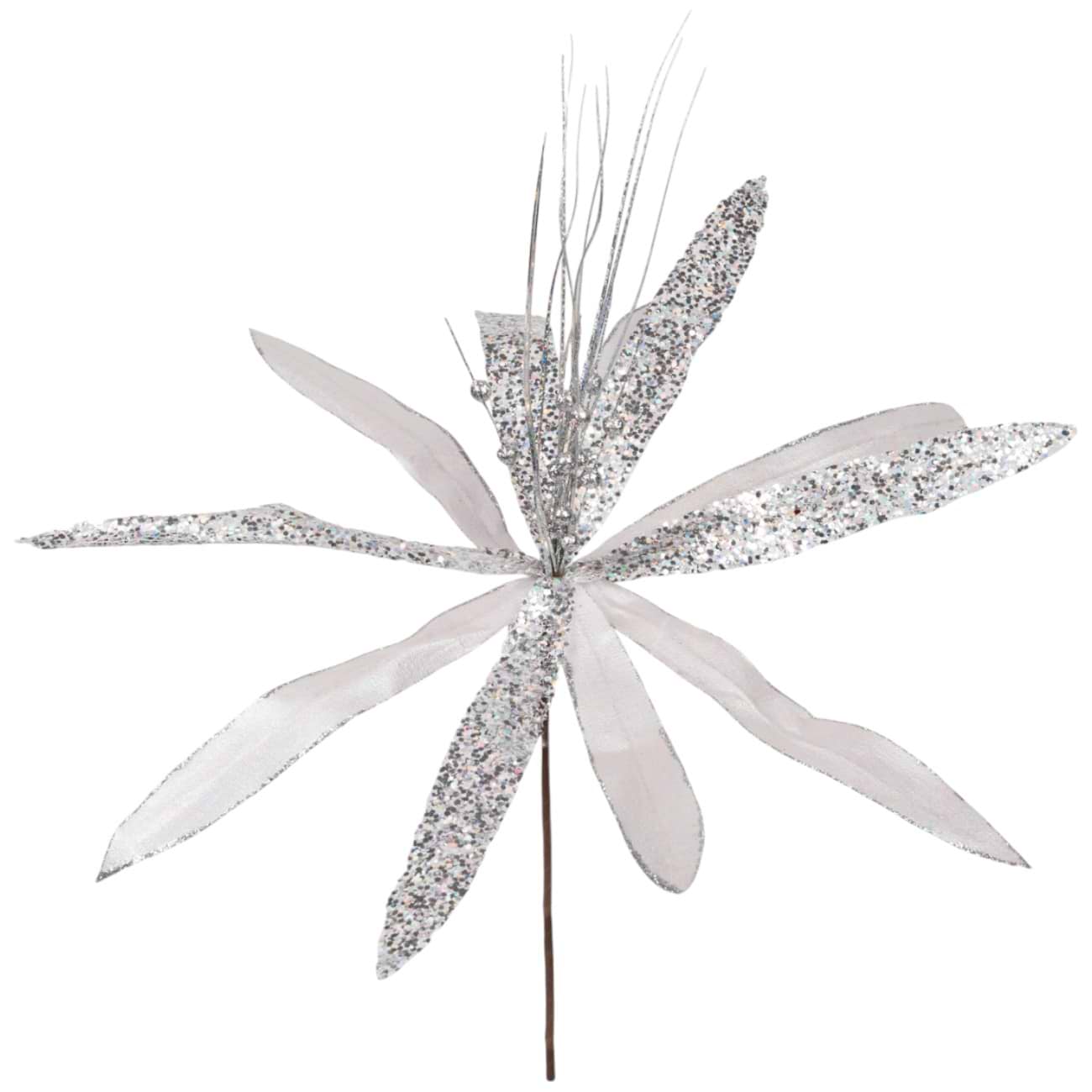 Декор New Year YES! Fun Квітка Різдвяна зірка 40 см (974818)