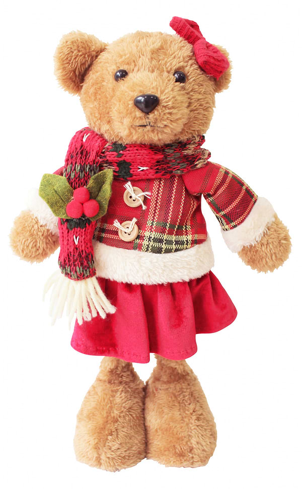 Фото - Декор New Year YES! Fun Мишка девочка 35,5 см (974932)