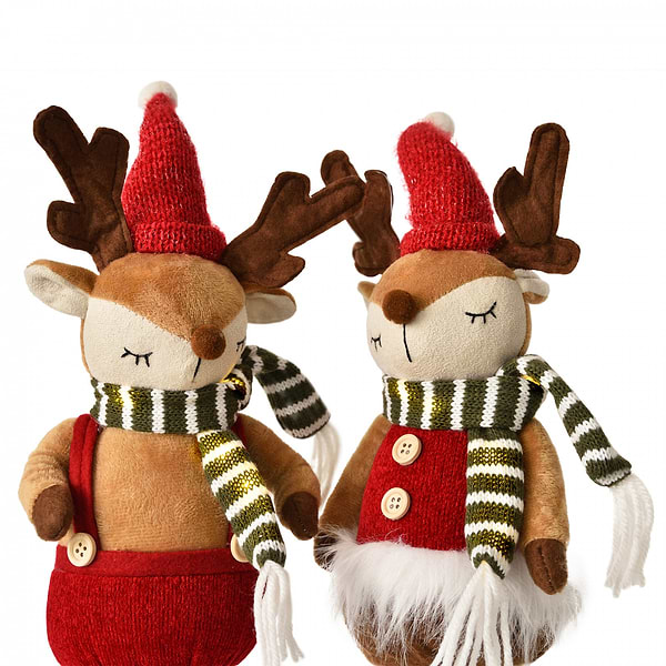 Фото - Декор New Year YES! Fun Олень Девочка 50 см (975045)