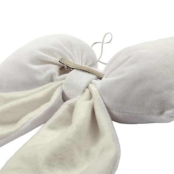 Фото - Декор New Year YES! Fun Бант 32x25 см белый (975083)