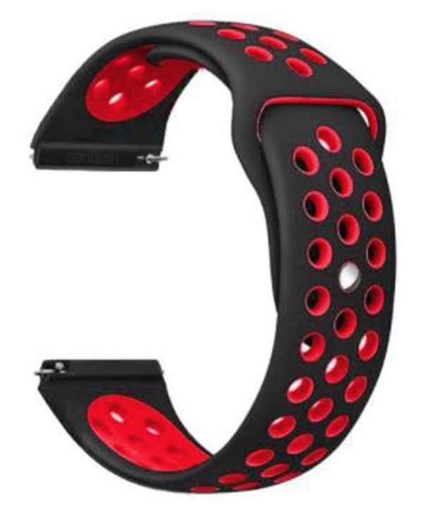 Ремінець для смарт-годинника BeCover Nike Style for Samsung Galaxy Watch/Active/Active 2/Watch 3/Gear S2 Classic/Gear Sport Black-Red (705695)