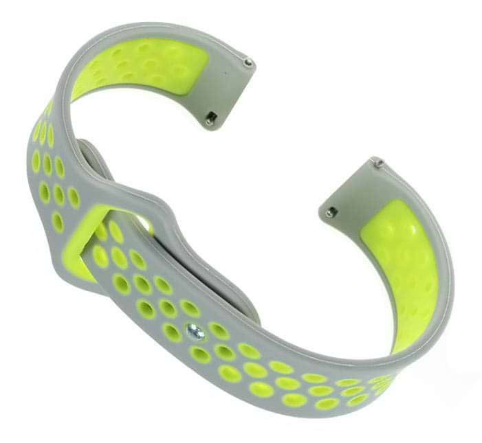 Ремінець для смарт-годинника Elica Nike Style for Xiaomi Amazfit Bip/Bip Lite/Bip S Lite/GTR 42mm/GTS/TicWatch S2/TicWatch E Grey-Green (705708)