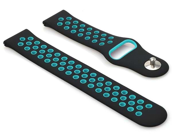 Фото - Ремінець для смарт-годинника BeCover Nike Style for Samsung Galaxy Watch/Active/Active 2/Watch 3/Gear S2 Classic/Gear Sport Black-Blue (705692)