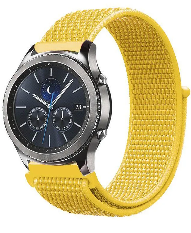 Ремешок для смарт-часов BeCover Nylon Style for Huawei Watch GT/GT 2 46mm/GT 2 Pro/GT Active/Honor Watch Magic 1/2/GS Pro/Dream Yellow (705880)