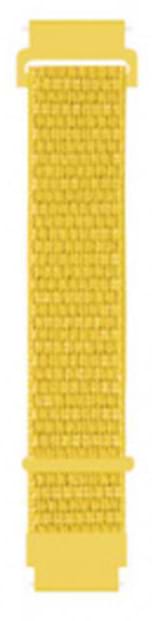 Фото - Ремінець для смарт-годинника BeCover Nylon Style for Amazfit Stratos 1/2/2S/3/GTR 2/GTR 47mm/GTR Lite 47mm/Nexo/Pace Yellow (705894)