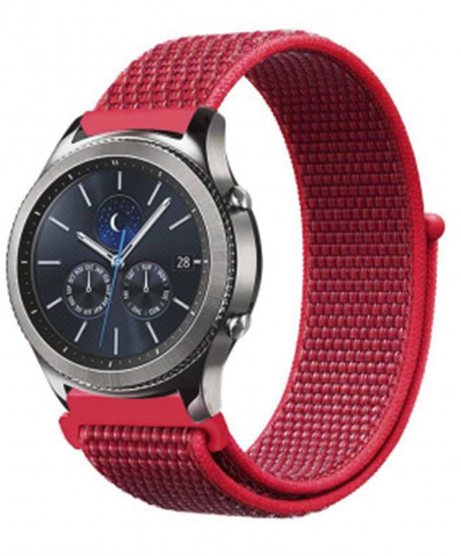 Ремешок для смарт-часов BeCover Nylon Style for Amazfit Stratos 1/2/2S/3/GTR 2/GTR 47mm/GTR Lite 47mm/Nexo/Pace Red (705892)