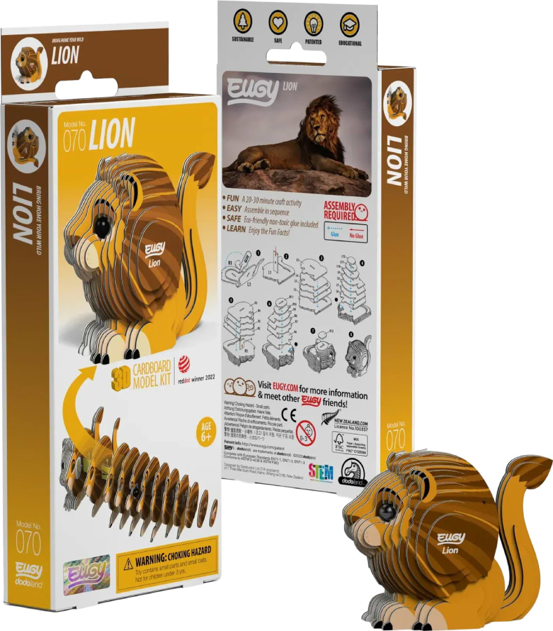 3D пазли EUGY Зоопарк: Лев (XEG-070)