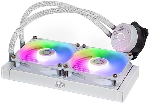 Фото - Водяна система охолодження Cooler Master MasterLiquid 240L Core ARGB White (MLW-D24M-A18PZ-RW)