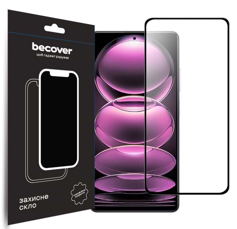 Захисне скло для смартфону BeCover for Xiaomi Redmi Note 12 Pro/12 Pro 5G/12 Pro Plus Black (708784) - Фото 1