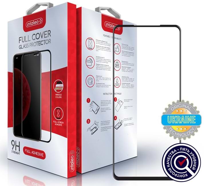 Захисне скло для смартфону Intaleo for Xiaomi Redmi Note 10 Pro Full Glue Black (1283126511226) - Фото 1