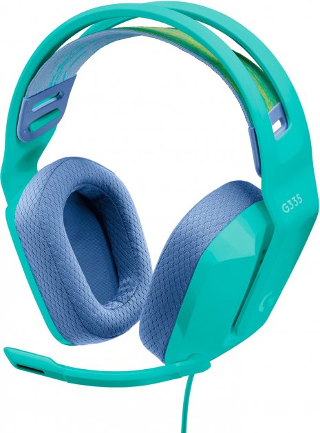 Фото - Гарнітура дротова ігрова Logitech G335 Wired Gaming Headset Mint (981-001024)