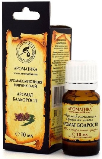 Аромакомпозиция эфирных масел Ароматика Аромат бодрости 10 мл (4820031052078) - Фото 1