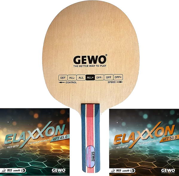 Фото - Ракетка для настільного тенісу Gewo Allround Classic, Elaxxon 50.0 + 45.0 ST (1163900001)