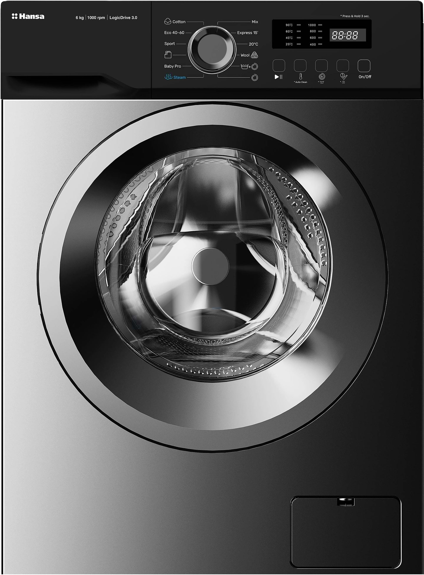 Пральна машина Hansa WHS6100D2BSS - Фото 1