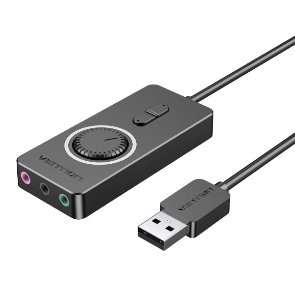 Звуковая карта Vention Audio USB - 3х3,5 мм jack 0.15m Volume Control (CDRBB)