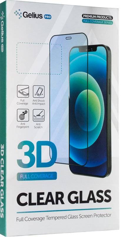 Защитное стекло для смартфона Gelius Pro 3D for iPhone 15 Plus Black (94661)