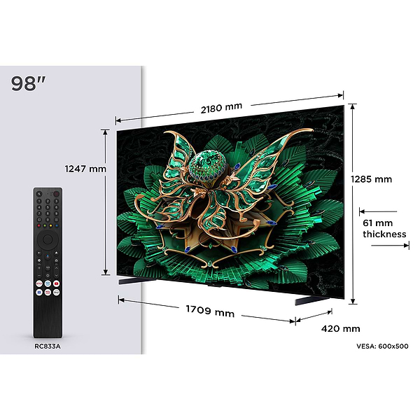 Фото - Телевізор TCL 98C7K